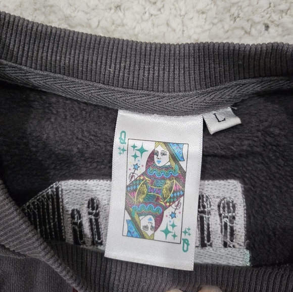 Queen Of Sparkles Sequin Tiger Matches Patchwork Sweatshirt - Picture 6 of 7